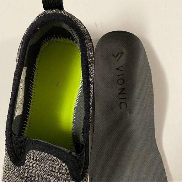 Vionic Slip ons ~ Greyish/Black color ~ size 7 ~removable insoles - Picture 5 of 11